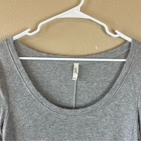 Free People Flowy January Top Grey - Picture 6 of 12